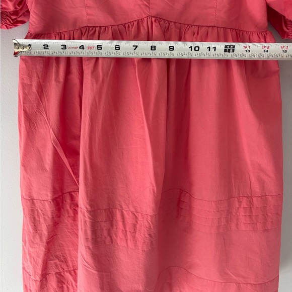 English Factory Pleated Balloon Sleeve Babydoll Dress Pink Size Small - Picture 4 of 8